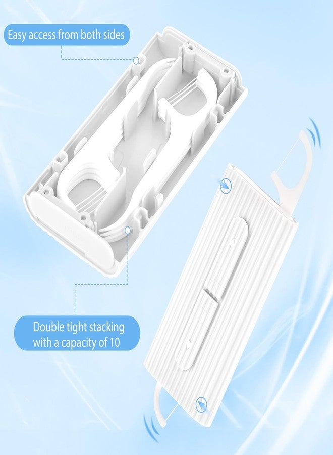 WJIAAA Portable Dental Floss Case, 2 Pcs Refillable Travel Floss Pick Dispenser Storage Organizer Box Storage 20 Pcs Teeth Cleaning Picks for Oral Care Teeth Cleaning Perfect Tool - Image 4